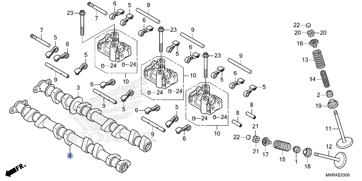 Honda OEM part 14210-MKR-DH0