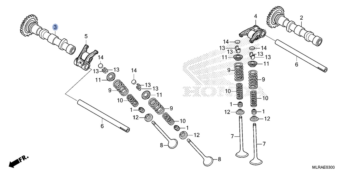 Honda OEM part 14210-MLR-D00