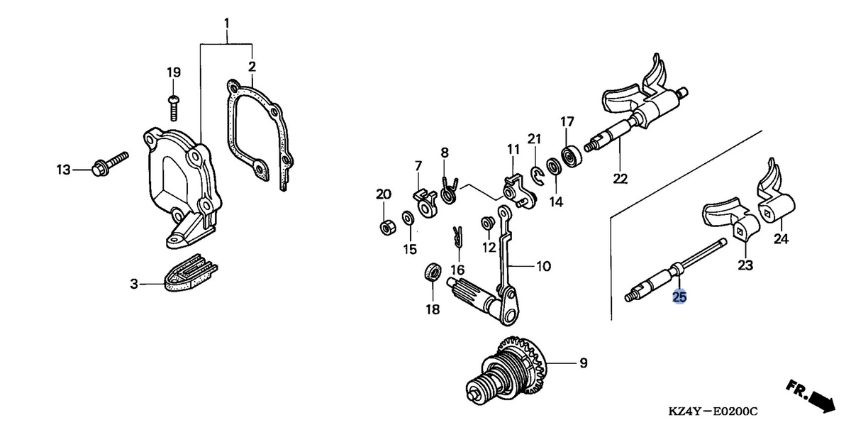 Honda OEM part 14211-KZ4-A90