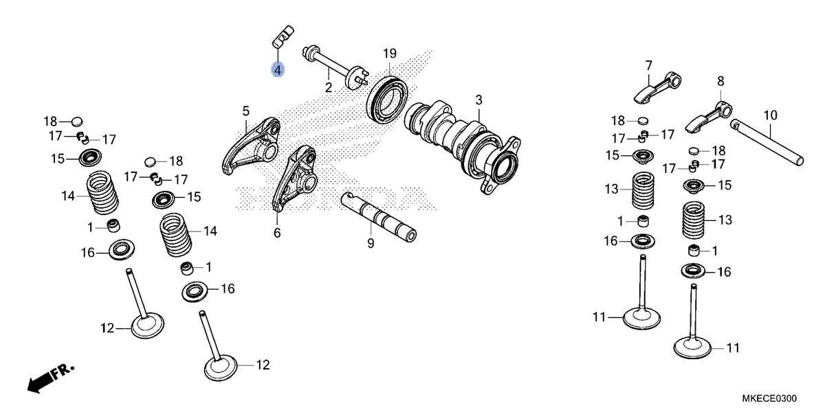 Honda OEM part 14213-MKE-AF0