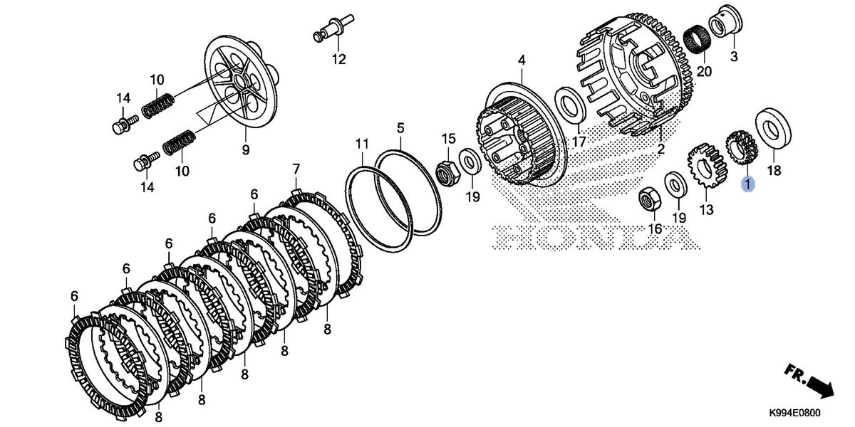 Honda OEM part 14311-K3W-B00