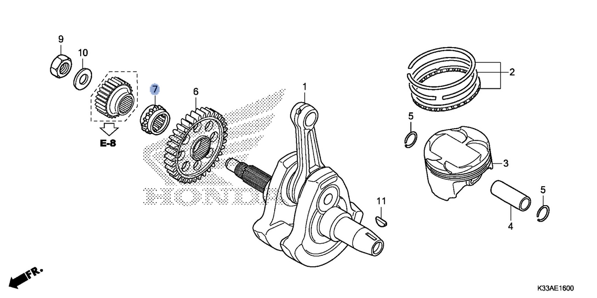 Honda OEM part 14311-KYJ-900
