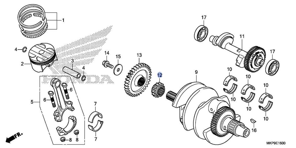 Honda OEM part 14311-MGZ-J00