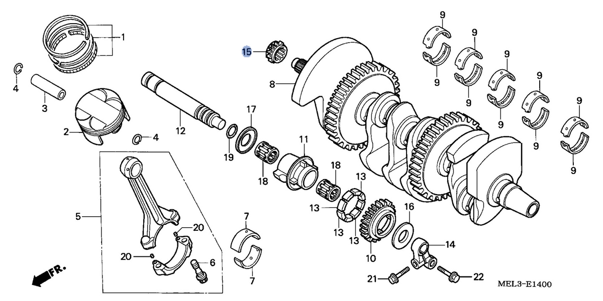 Honda OEM part 14312-MEL-000