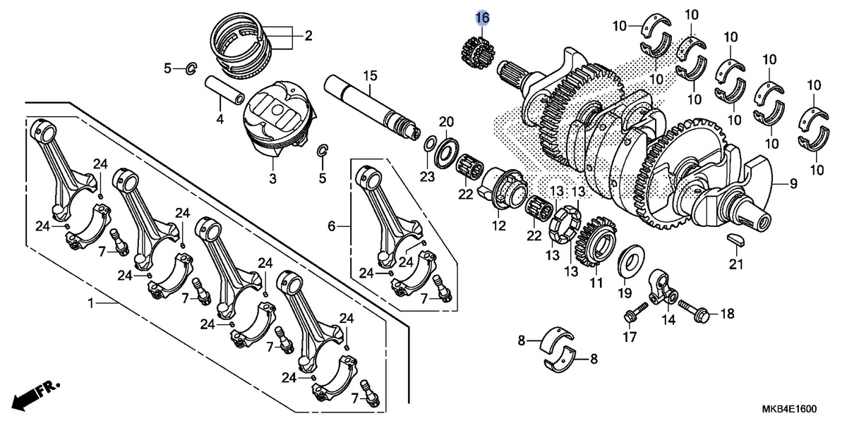 Honda OEM part 14312-MFL-000