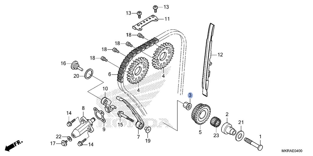 Honda OEM part 14316-MKR-D10