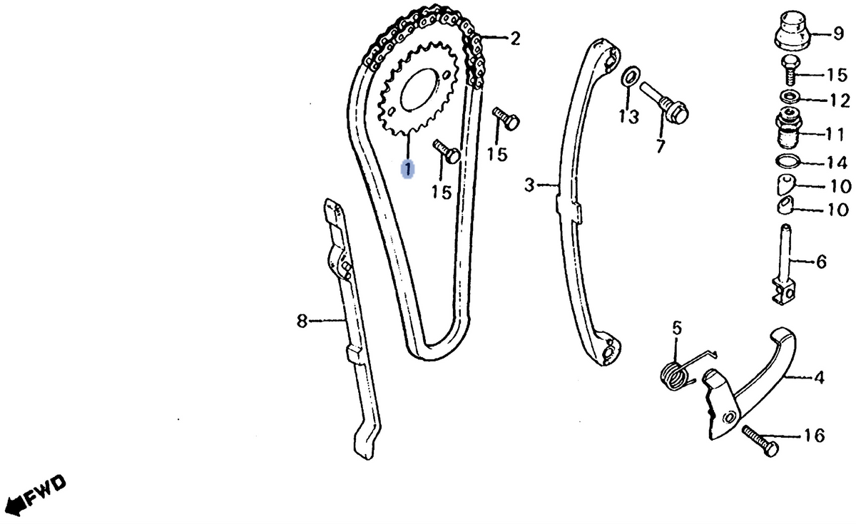 Honda OEM part 14321-437-000