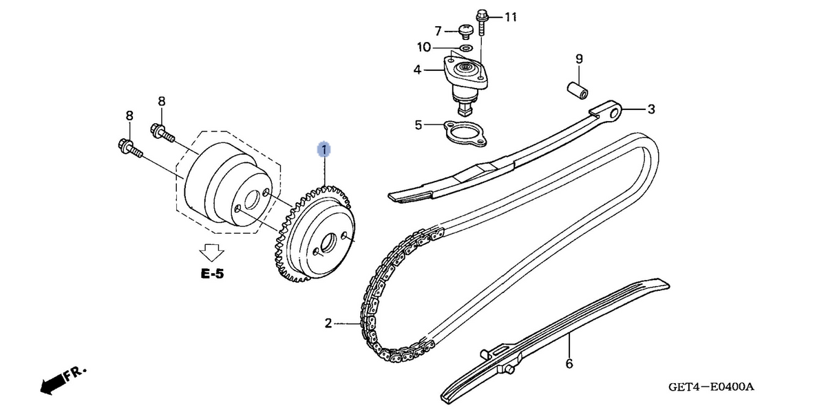 Honda OEM part 14321-GET-000