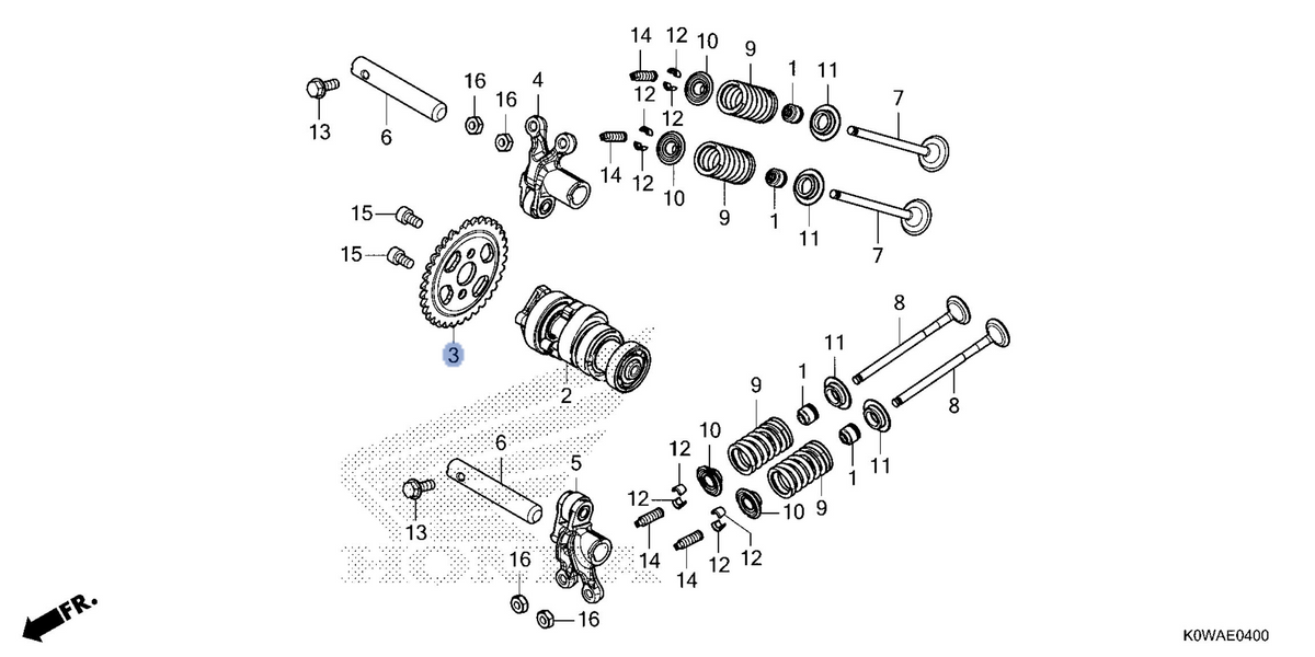Honda OEM part 14321-K0R-V00