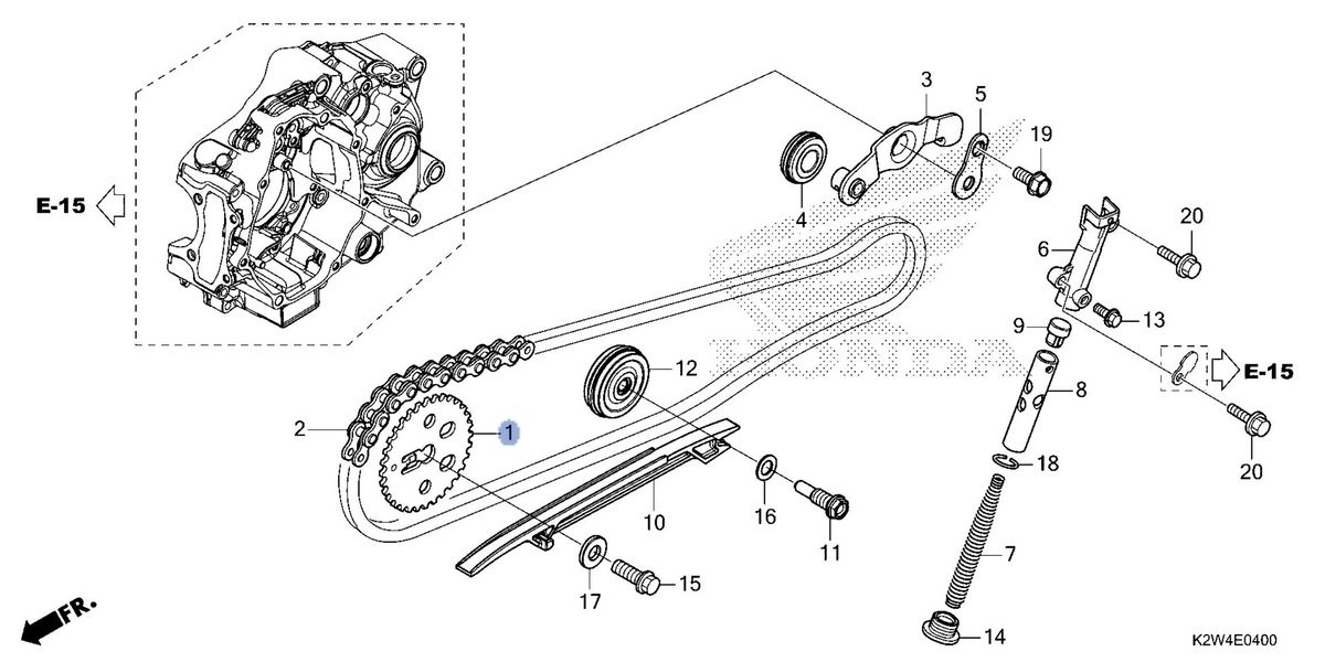 Honda OEM part 14321-K1M-T00