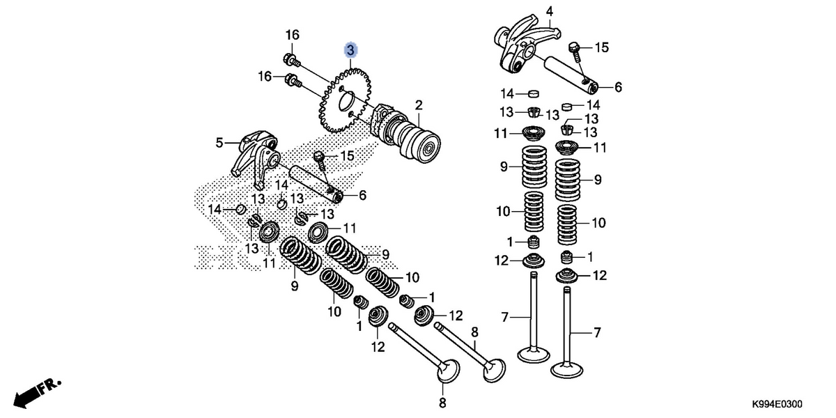 Honda OEM part 14321-K31-900
