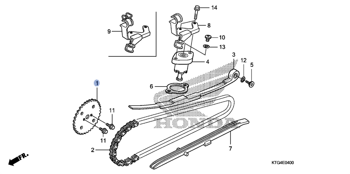Honda OEM part 14321-KGF-910