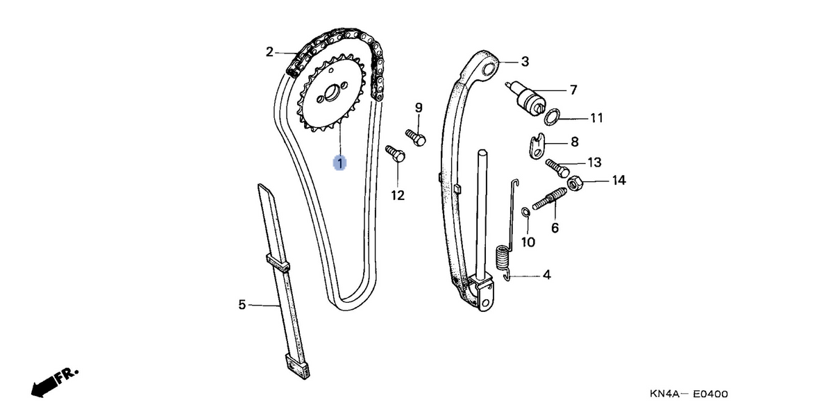 Honda OEM part 14321-KN4-A60