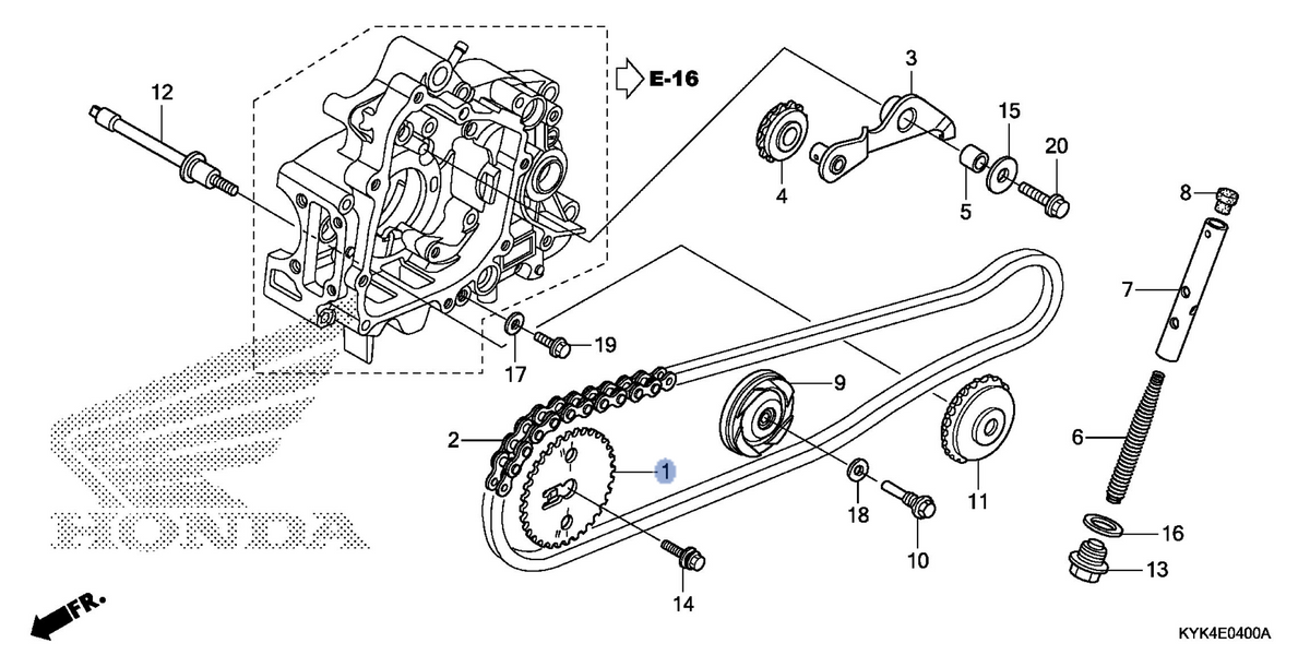 Honda OEM part 14321-KYY-900
