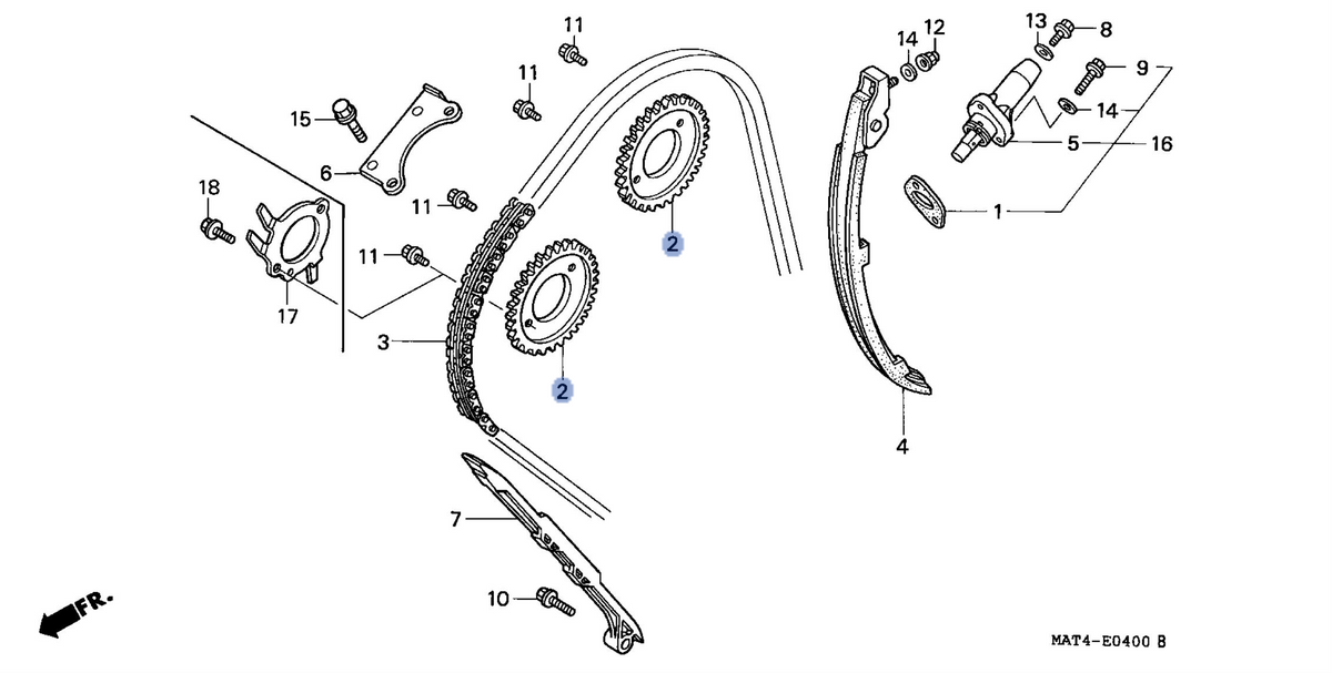 Honda OEM part 14321-MAT-E00