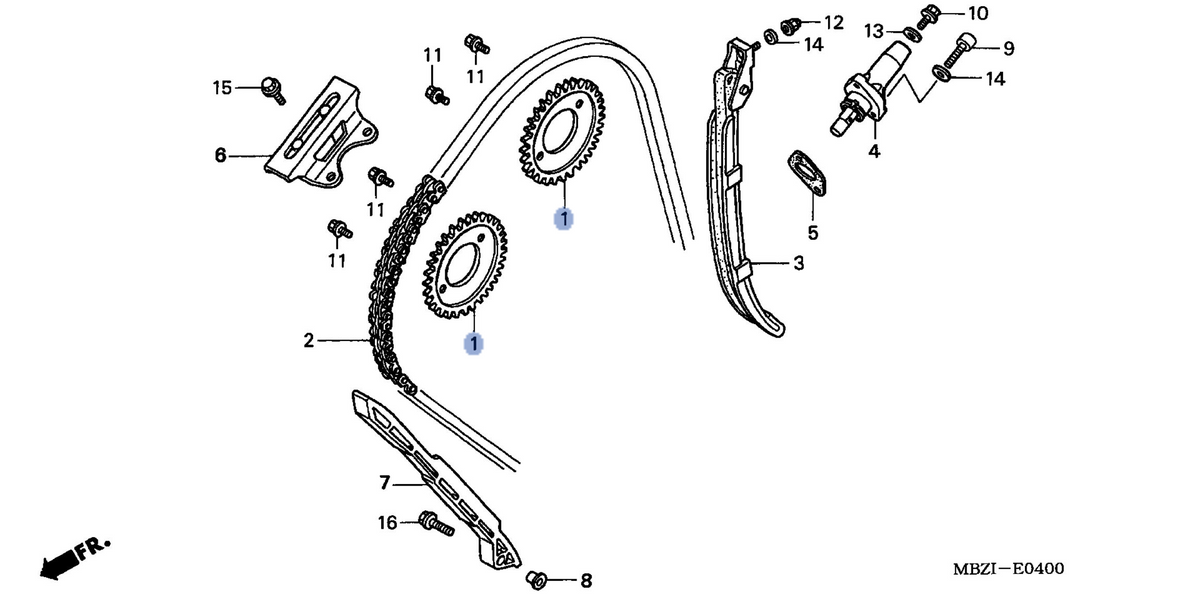 Honda OEM part 14321-MBZ-G00