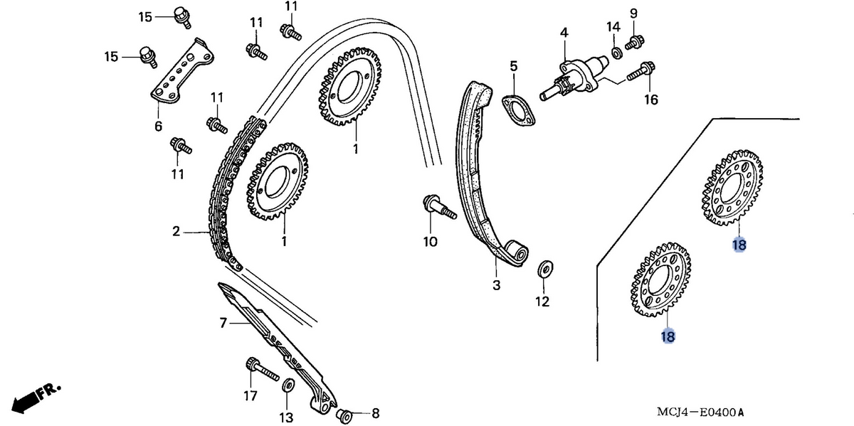 Honda OEM part 14321-MCJ-750