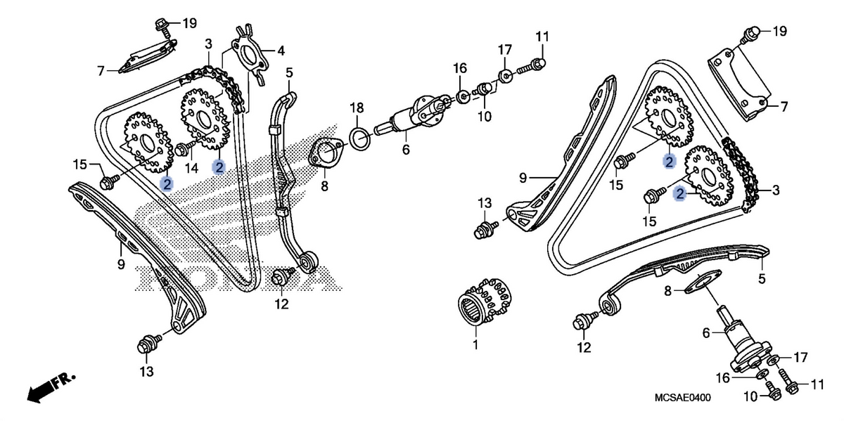 Honda OEM part 14321-MCS-000