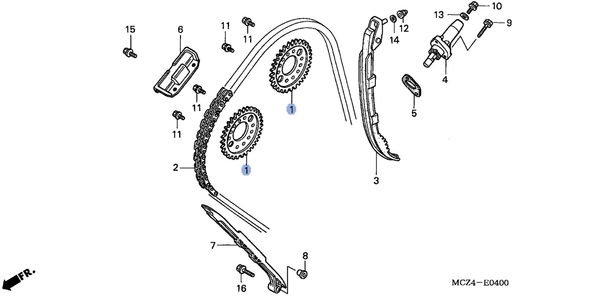 Honda OEM part 14321-MCZ-000