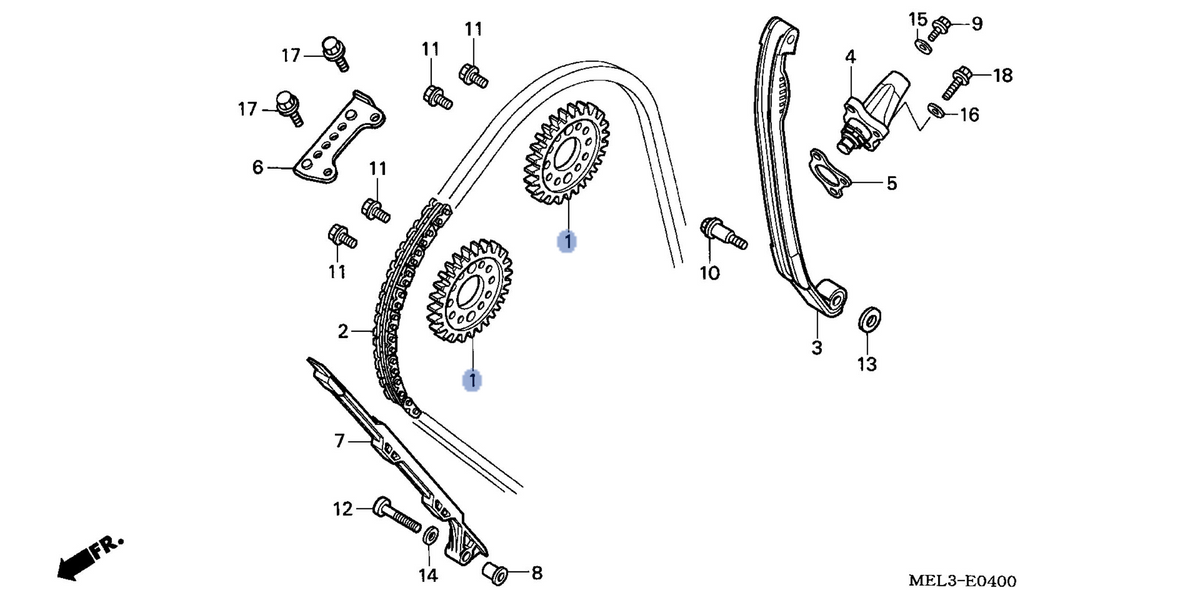 Honda OEM part 14321-MEL-000