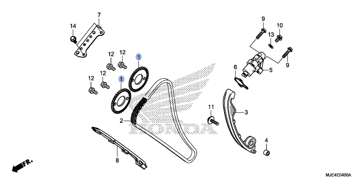 Honda OEM part 14321-MJE-D00