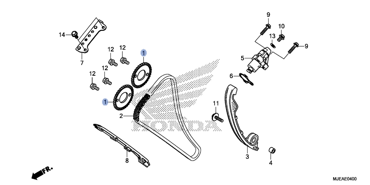 Honda OEM part 14321-MJE-D01