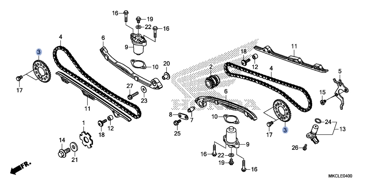 Honda OEM part 14321-MKC-A00