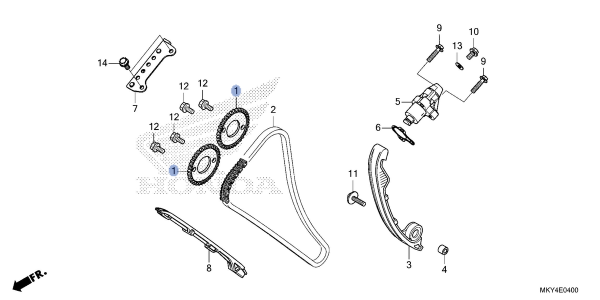 Honda OEM part 14321-MKN-D10
