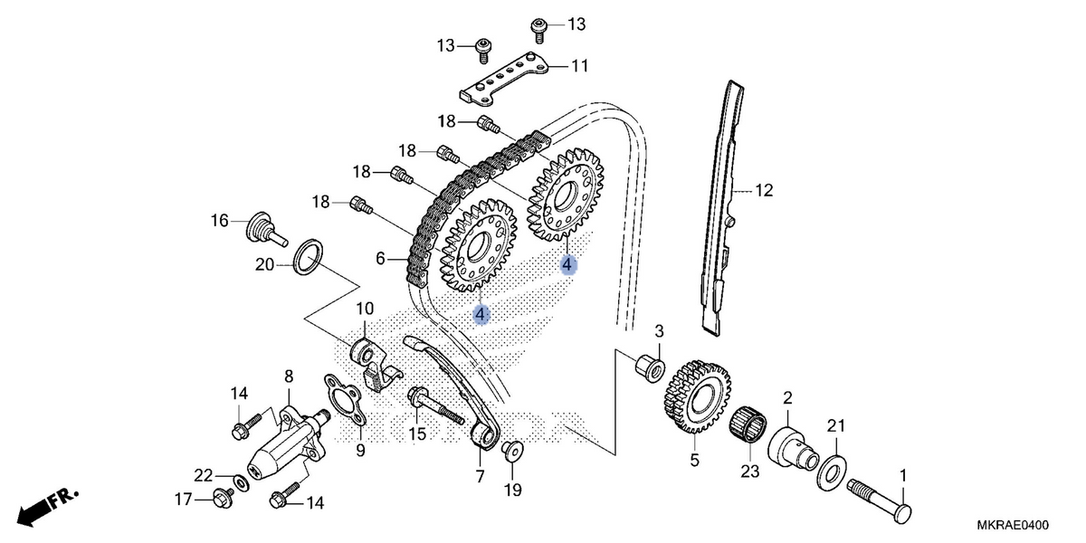 Honda OEM part 14321-MKR-DH0
