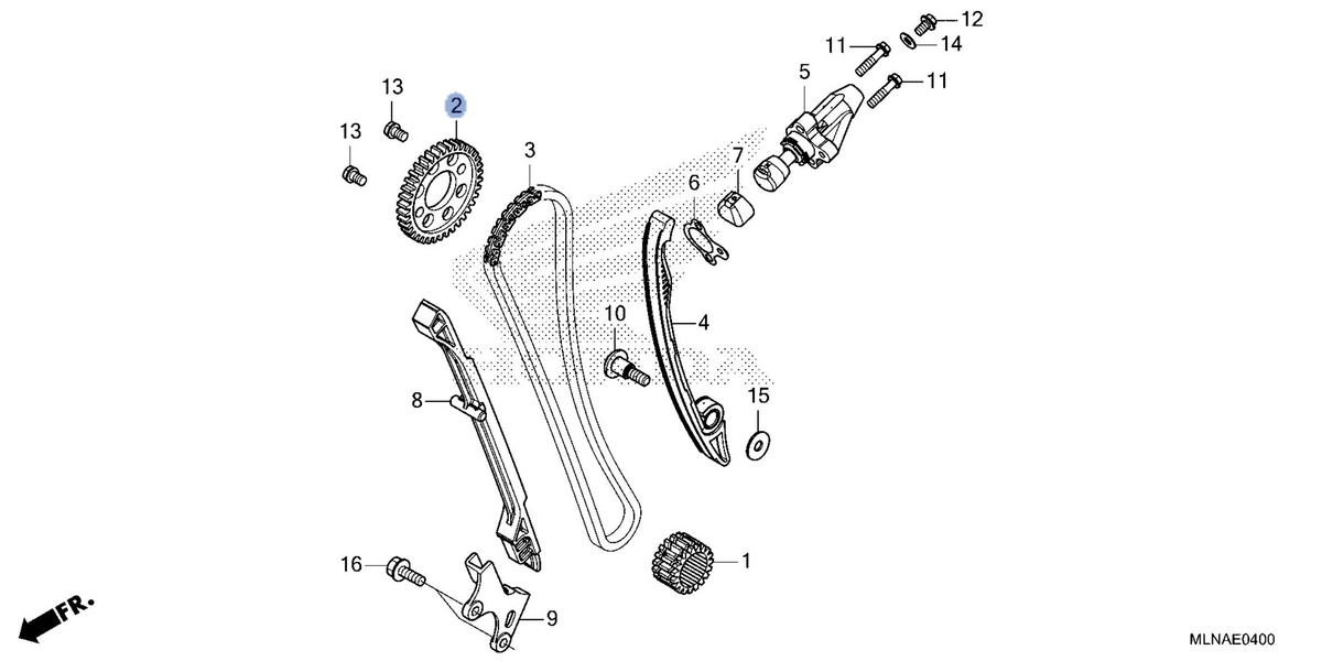 Honda OEM part 14321-MLN-E00