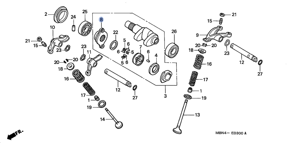 Honda OEM part 14325-MBN-670
