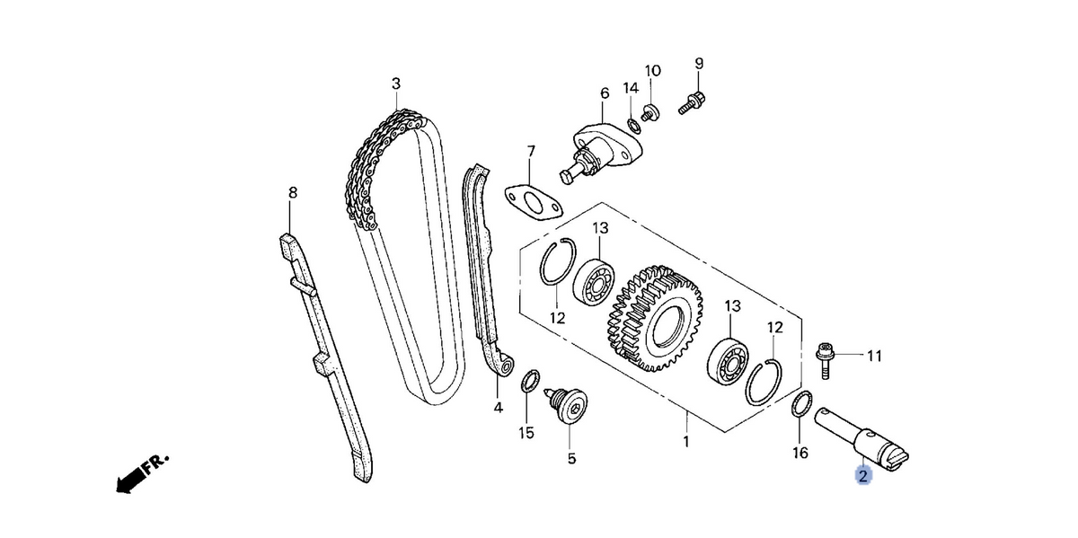 Honda OEM part 14341-GCR-000