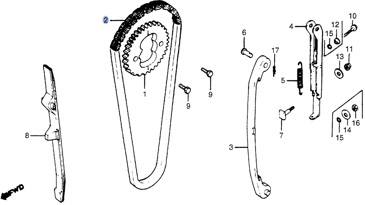Honda OEM part 14401-413-004
