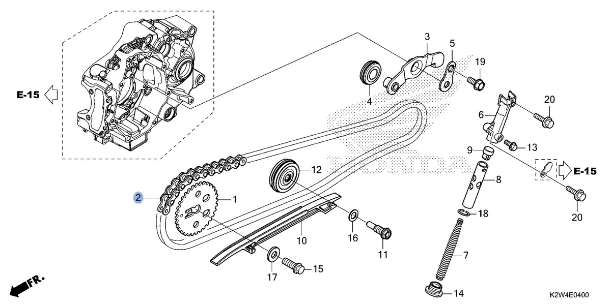 Honda OEM part 14401-K1M-T01