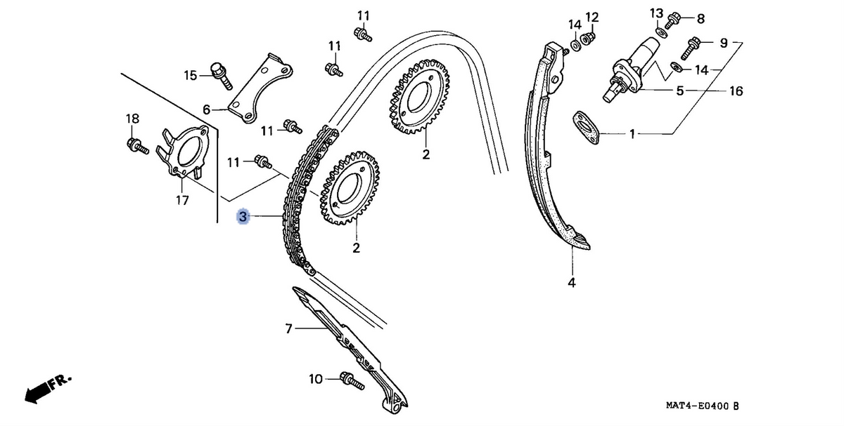 Honda OEM part 14401-MAT-003