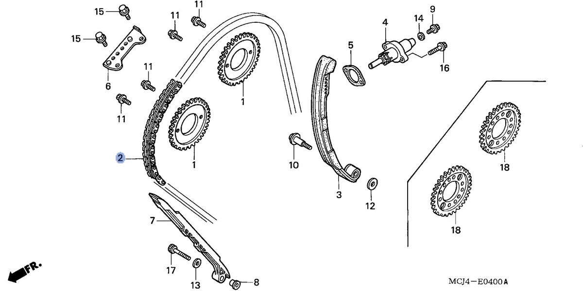 Honda OEM part 14401-MCJ-003
