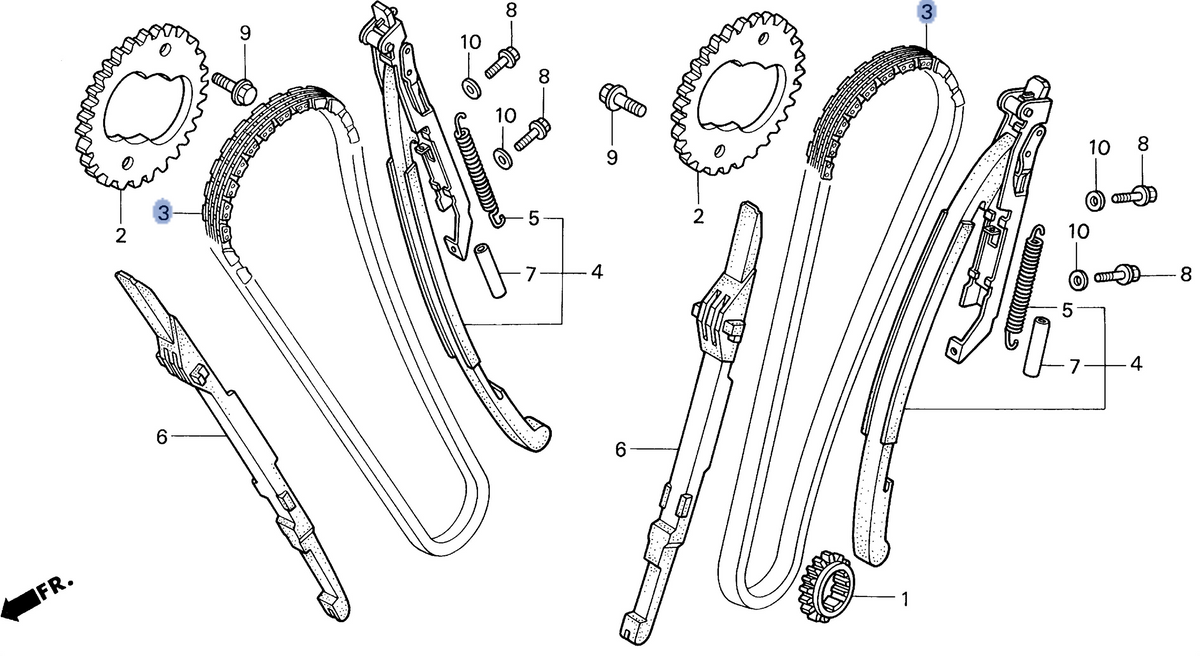 Honda OEM part 14401-MG8-003