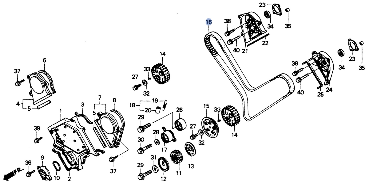 Honda OEM part 14401-MT3-004