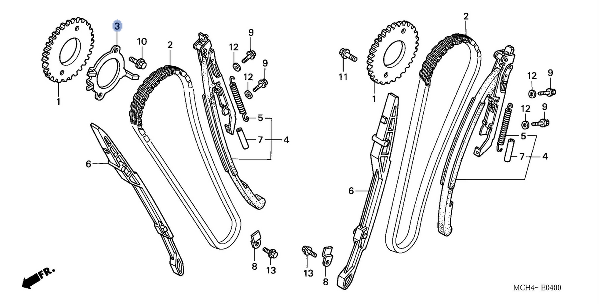 Honda OEM part 14405-MCH-000