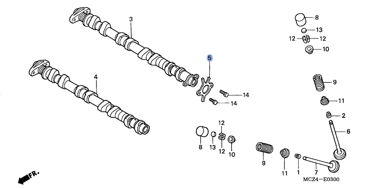 Honda OEM part 14405-MCZ-000