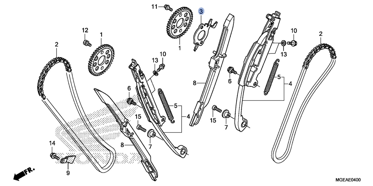 Honda OEM part 14405-MGE-000