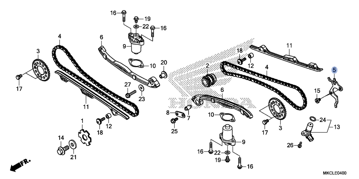 Honda OEM part 14405-MKC-A00
