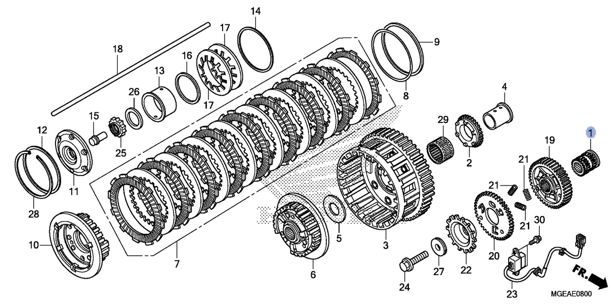 Honda OEM part 14406-MGE-000