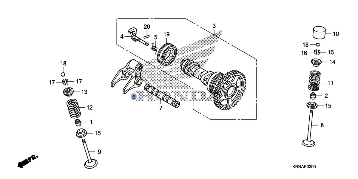 Honda OEM part 14410-KRN-A40