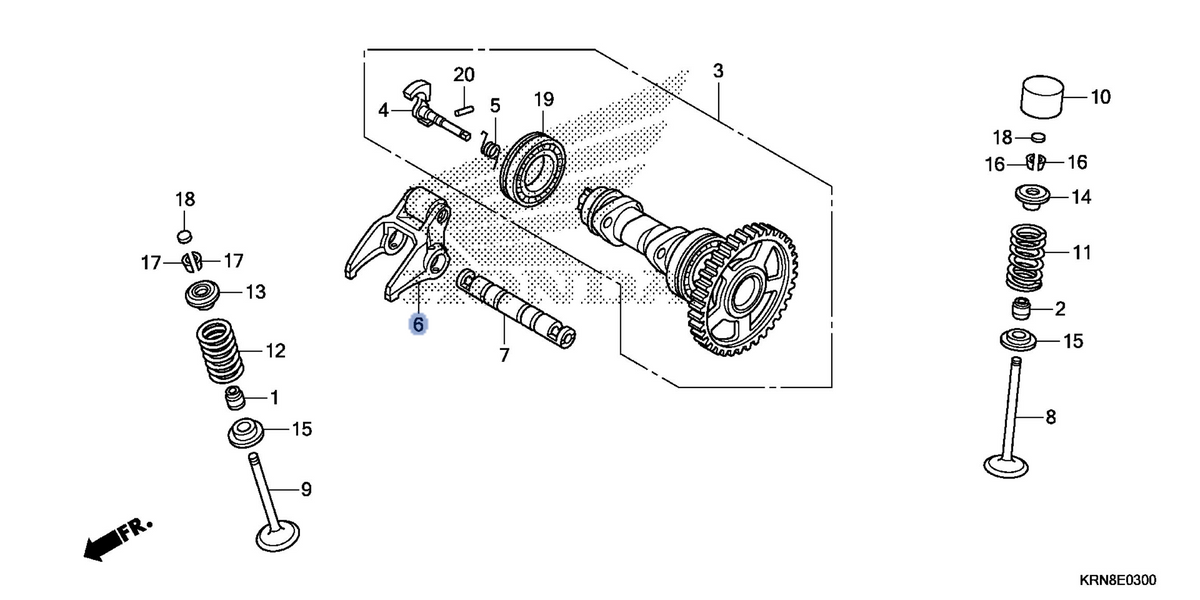 Honda OEM part 14410-KRN-B10