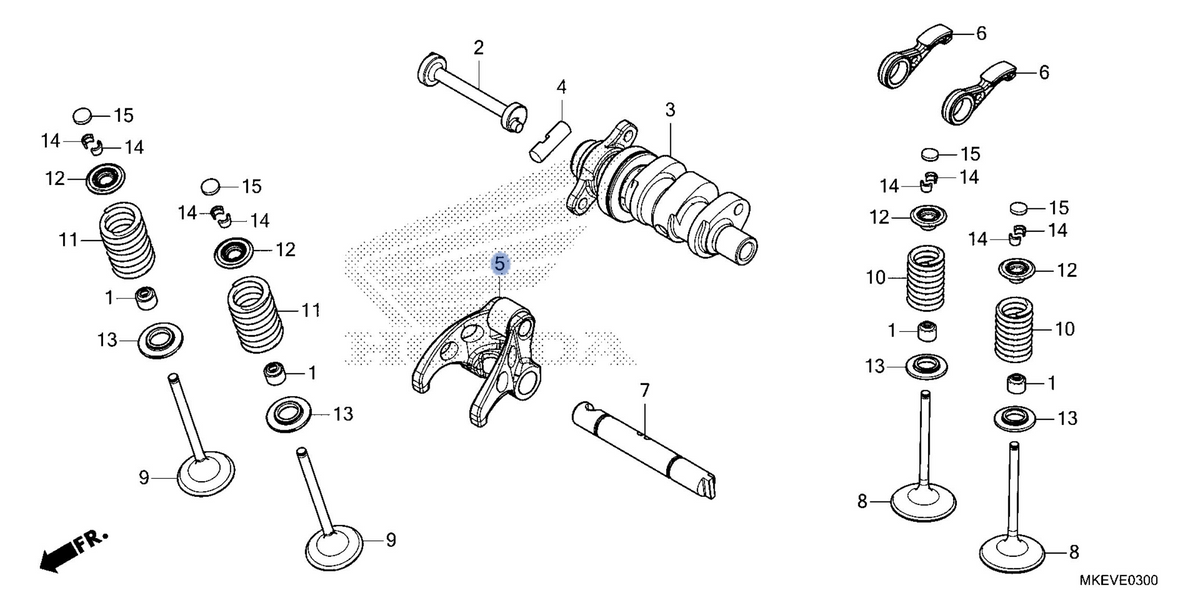 Honda OEM part 14410-MKE-B50