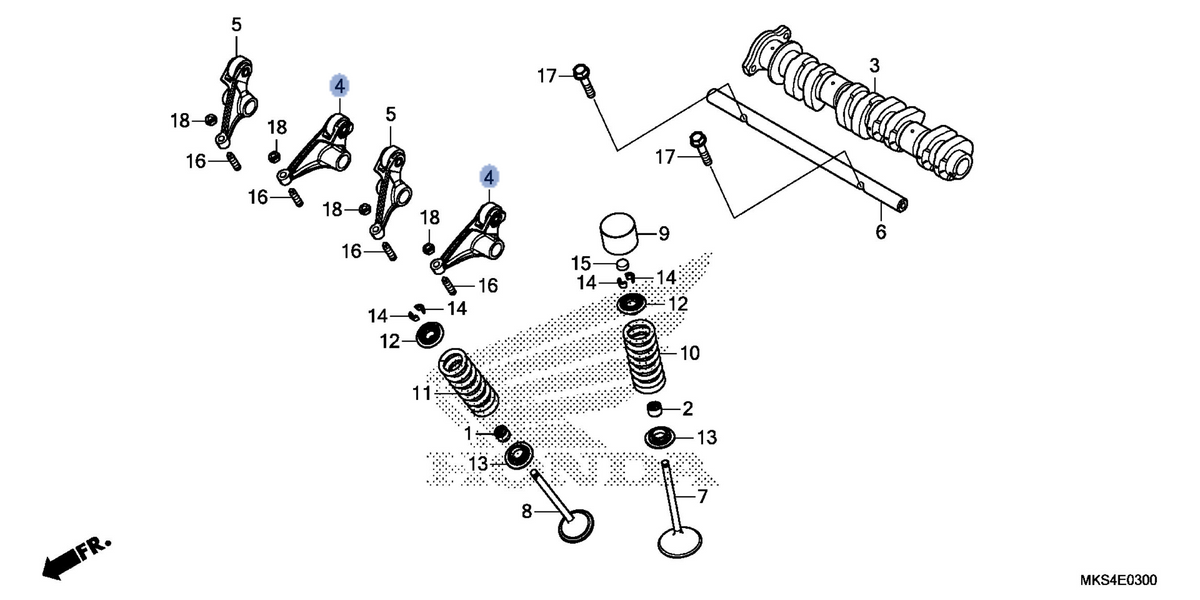 Honda OEM part 14410-MKS-E00