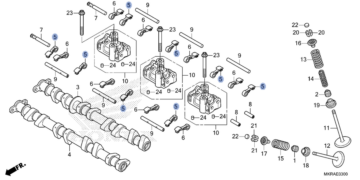 Honda OEM part 14421-MKR-DH0