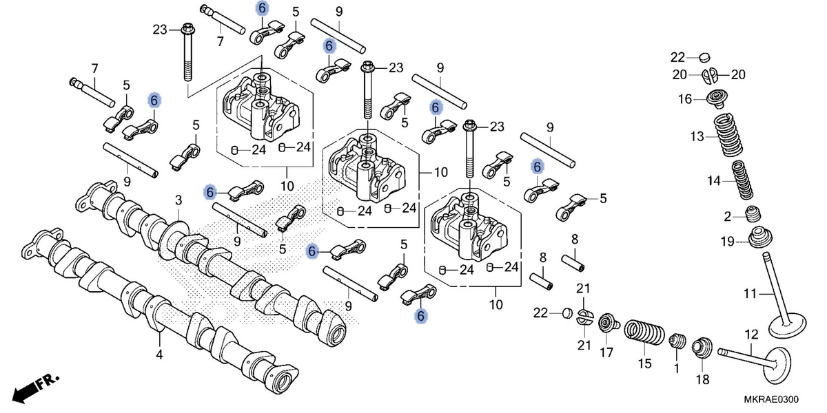 Honda OEM part 14422-MKR-DH0