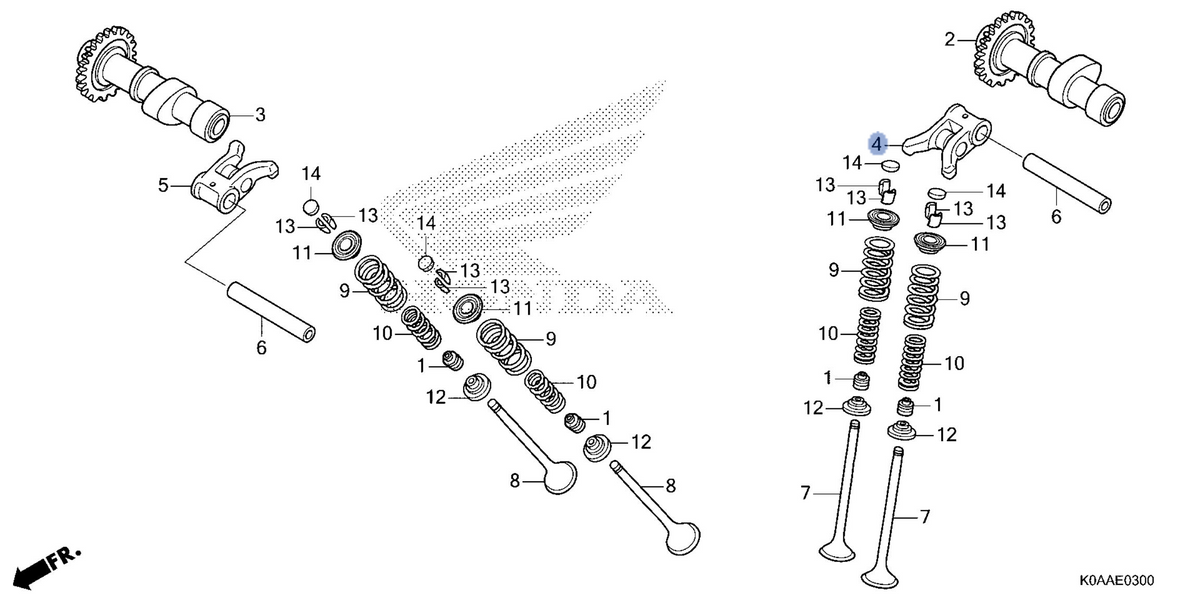 Honda OEM part 14430-K0A-DB0